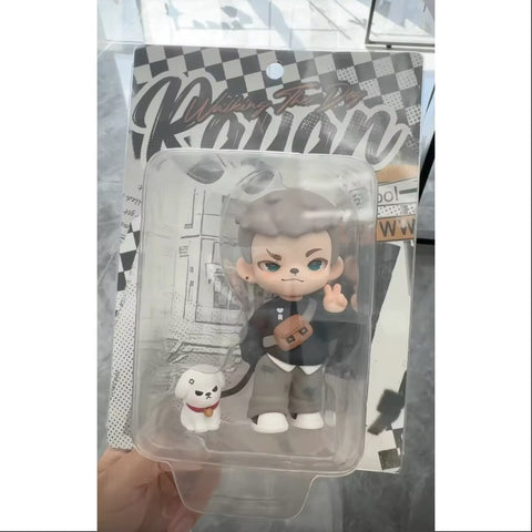 Boy Rayan Walking The Dog Figurine 2023 Limited Edition