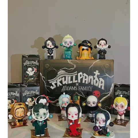 Skullpanda X The Addams Family Series Whole Set Opened