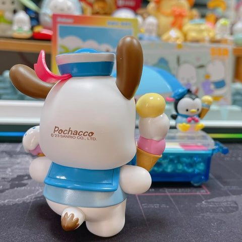 Sanrio Characters Pochacco Holiday Beach Series Secret Ice Cream Cart