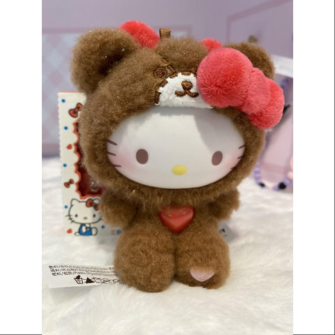 Hello Kitty Teddy Pajamas Plush Dolls Series Caramel Pajamas