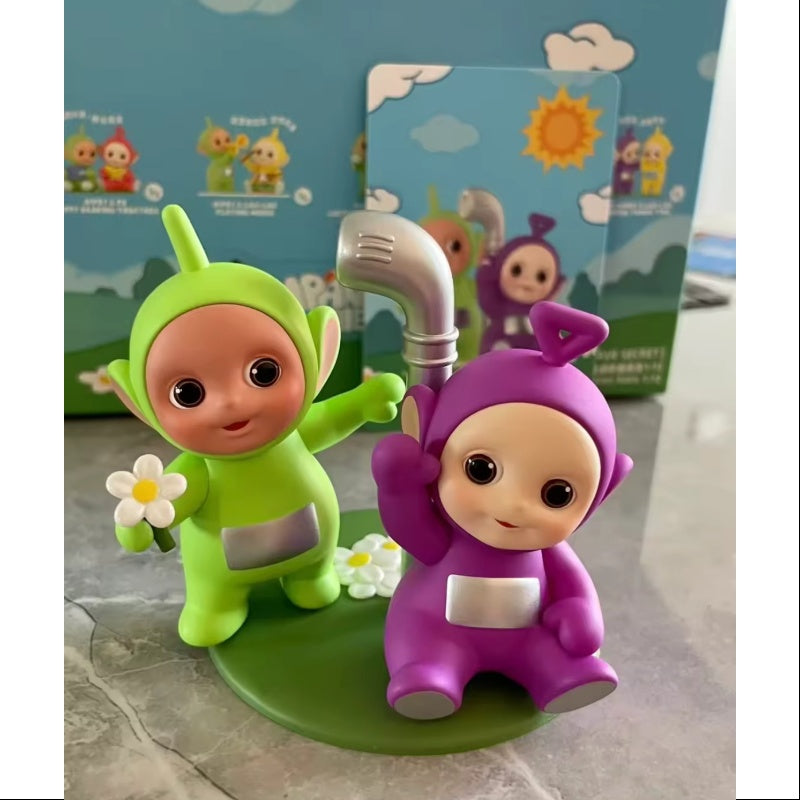 Teletubbies Companion Series Tinky Winky & Dipsy listening to the voice trumpet