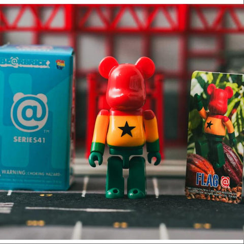 Bearbrick Series 41 FLAG GHANA AFRICA 100%