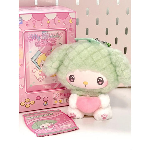 My Melody 50th Anniversary Milk Candy Plush Dolls Series Whole Set Opened