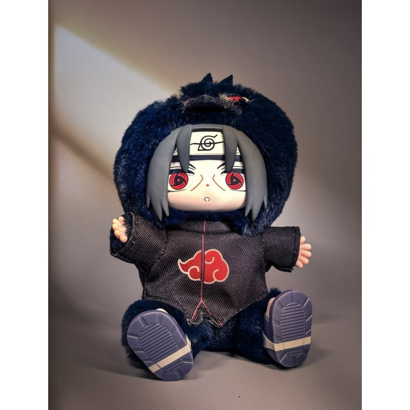Itachi Uchiha Naruto Shippuden Cute Beast Sitting Party Plush Doll Blind Box Series: Itachi Uchiha (Confirmed Style)