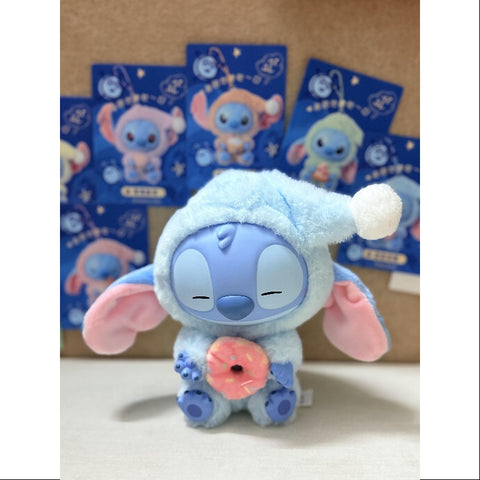 Disney Stitch Eat Something Before Sleep Series Vinyl Plush Pendant Whole Set Opened