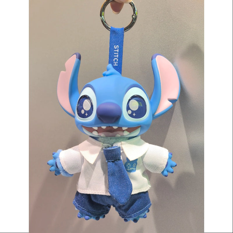 Disney Stitch Dress Up Show Vinyl Plush Pendant Series Campus Style