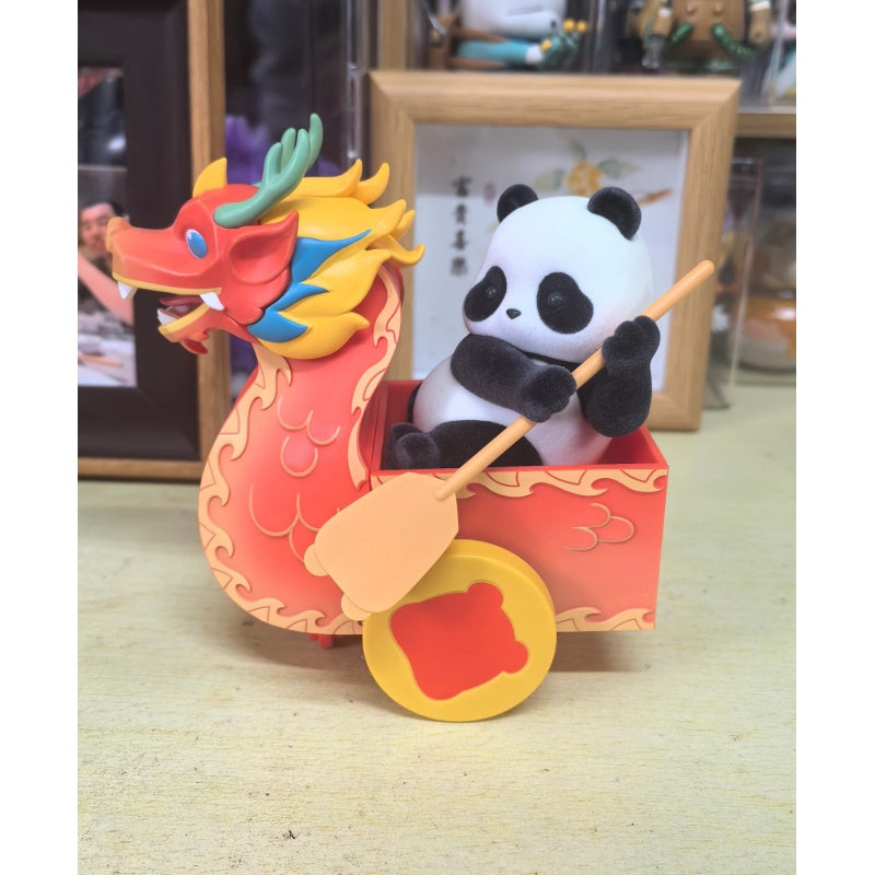 Panda Roll Dragon Boat Racing Blind Box Series: Dragon Boat Pilot (Confirmed Style)
