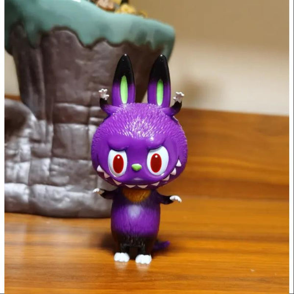 ZIMOMO LABUBU ぬいぐるみ パープル 香り付 紫マーブル① Taro Purple Labubu Zimomo Popmart Big Boss Version 38cm