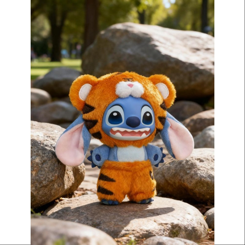 Disney Stitch Wild Animal Vinyl Pendant Series Tiger