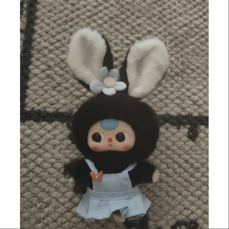 Baby Three Macaron Cute Bunny Plush Series Black bunny