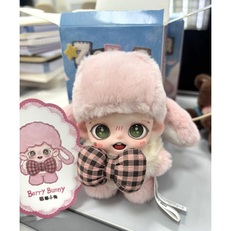 Baby Zoraa Fluffy Tea Party Plush Pendant Blind Box Series: Berry Bunny (Confirmed Style)