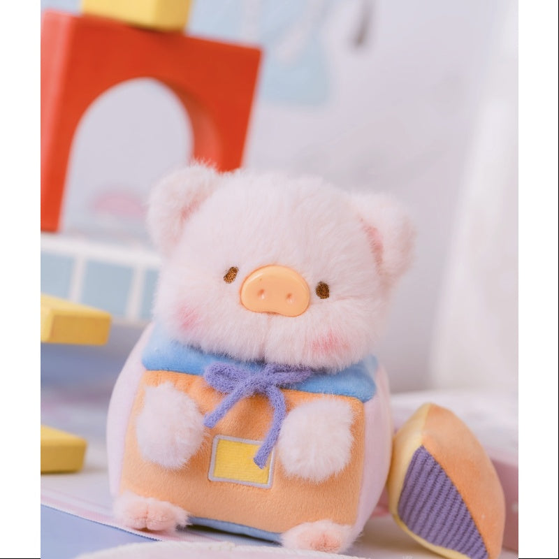 LuLu the Piggy Come & Play Plush Keychain Series Build and rearrange