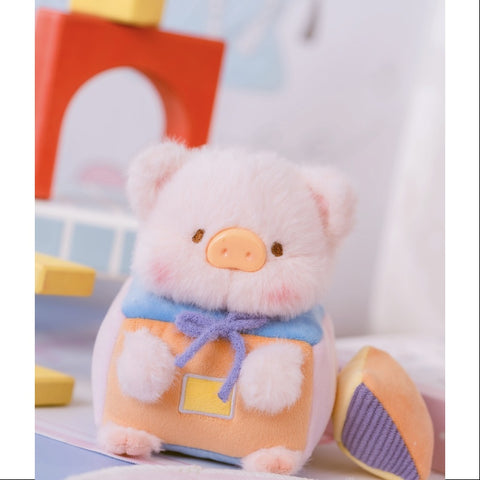 LuLu the Piggy Come & Play Plush Keychain Series Build and rearrange