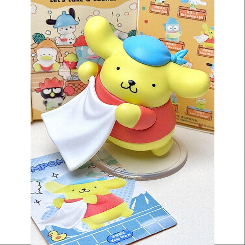 Sanrio Characters Let's Take a Sauna Series Pompompurin Keep Warm
