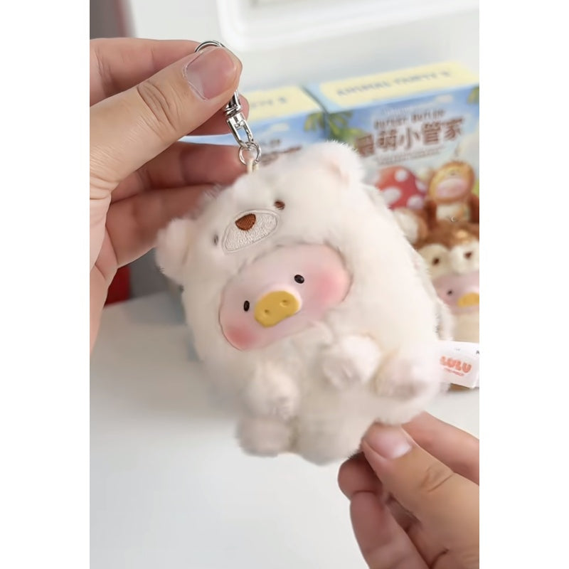 LuLu the Piggy Cutest Butler PVC Face Plush Keychain Blind Box Series: Hedgehog (Confirmed Style)