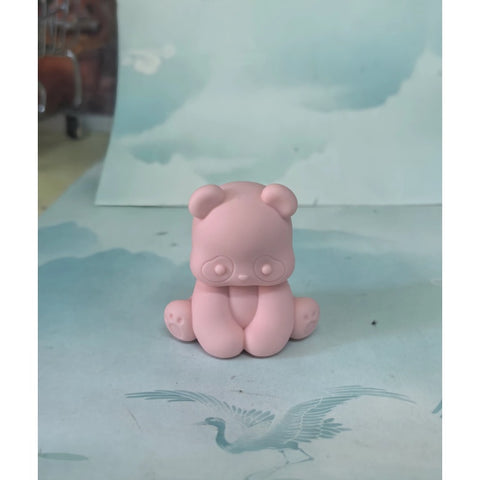 Panda Roll Sit Down Pandas Blind Bag Series: Cherry Pink (Confirmed Style)