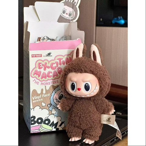 Labubu The Monsters Etciting Macaron Plush Series Secret Chestnut Cocoa(1/72)