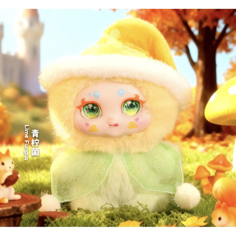 Kimmon Mushroom Castle Plush Blind Box Series: Lime Fungus (Confirmed Style)