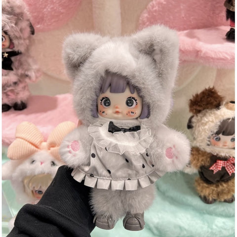 Nommi Forest Kingdom BJD Blind Box Series: Curly-Tail Kitty (Confirmed Style)