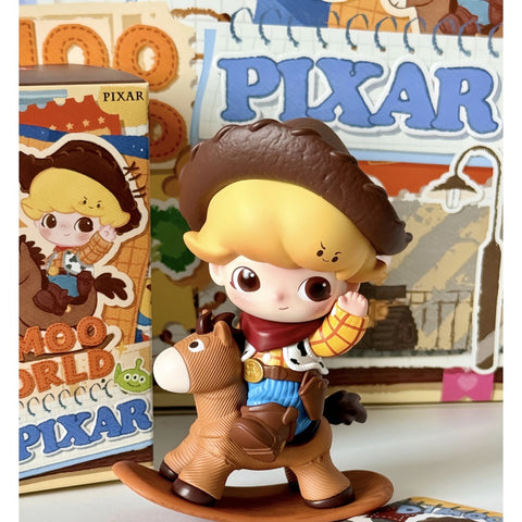 DIMOO WORLD × PIXAR Blind Box Series: Dimoo as Woody (Confirmed Style)
