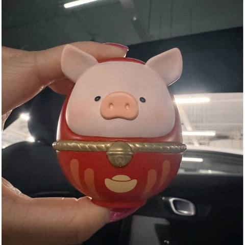 LuLu the Piggy Daruma Blind Box Series: Red (Confirmed Style)