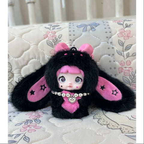 Nommi Baby Sweetheart Bunny Vinyl Plush Pendant Series Berry Jump Candy