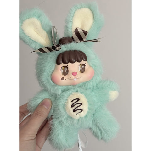 Little Buns Melting Together Plush Pendant Blind Box Series: Mint Chocolate - Bunny Bing (Confirmed Style)