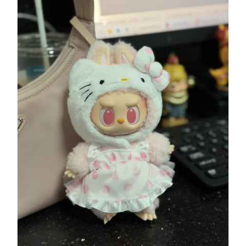 Labubu The Monsters Hello Kitty and Friends Vinyl Plush Pendant Blind Box Series: Hello Kitty (Confirmed Style)