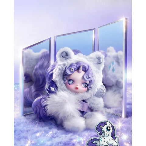 Skullpanda My Little Pony Plush Doll Pendant Blind Box Series: Rarity (Confirmed Style)