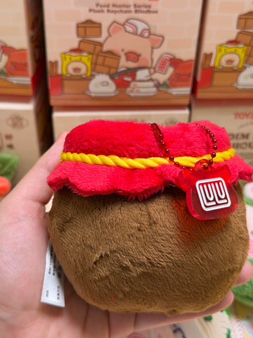 LuLu the Piggy Dim Sum House Food Hunter Plush Keychain Blind Box Series: Wine Unpack (Confirmed Style)