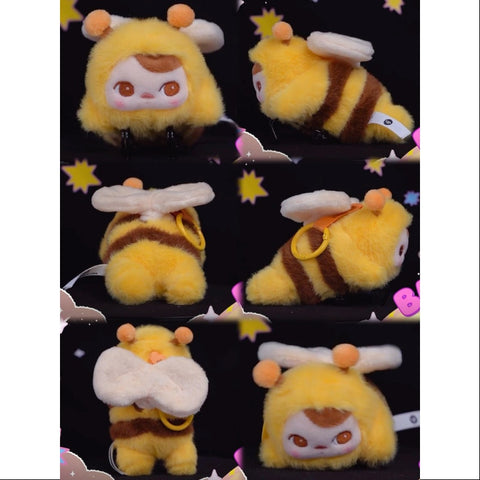 PUCKY Beanie Flying Babies Peluche Pendentif Série Bébé Abeille 