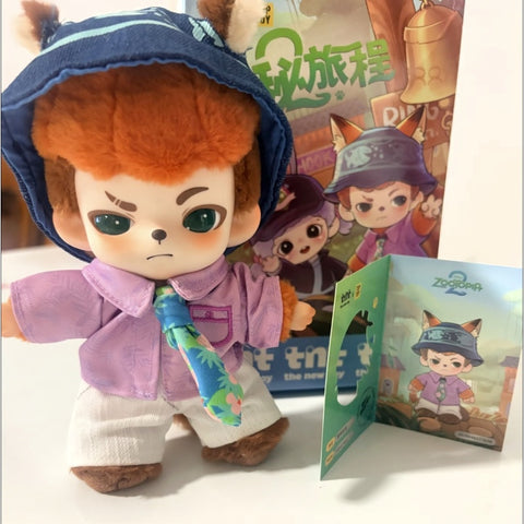 Boy Rayan × Zootopia 2 Mysterious Journey Plush Pendant Blind Box Series: Casual Nick (Confirmed Style)