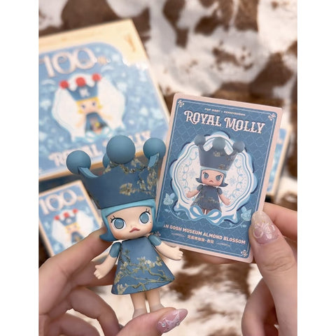 MEGA ROYAL MOLLY 100% Blind Box Series 1: Van Gogh Museum Almond Blossom (Confirmed Style)
