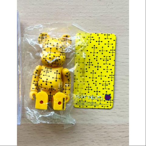 Bearbrick Series 9 PATTERN Eames Acupuncture Yellow 100%