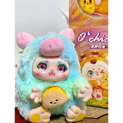 Kimmon O'chichi Return Of The Wild Plush Blind Box Series: Laughing Peach (Confirmed Style)