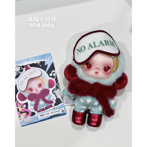 Skullpanda Off Mode Plush Pendant Bilnd Box Series: Hit Snooze (Confirmed Style)