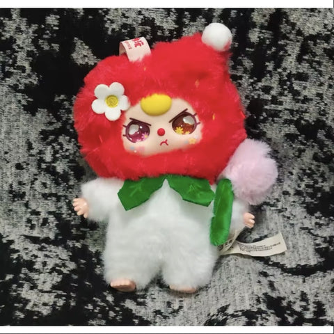 Baby Three Where is Spring Plush Pendant Series Strawberry