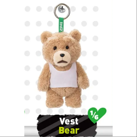 Ted2 Teddy Bear Action Plush Pendant Series Whole Set Opened
