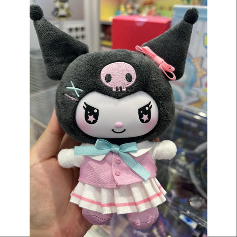 Kuromi School Life Vinyl Plush Pendant Series Pink White