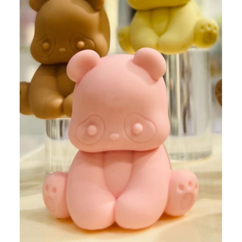 Panda Roll Sit Down Pandas Blind Bag Series: Cherry Pink (Confirmed Style)