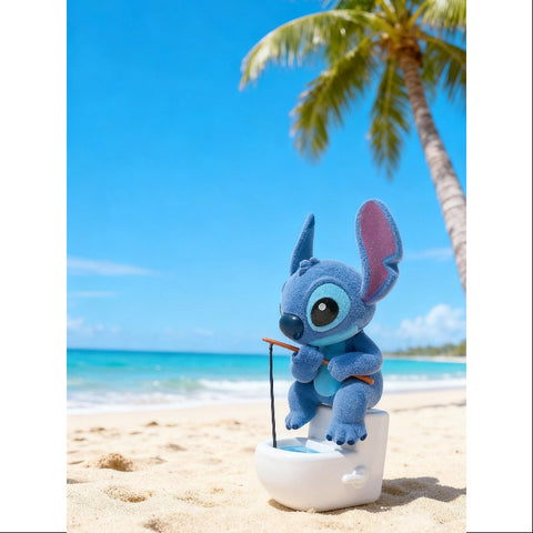 Disney Stitch Super Trouble Maker Series Bathtub fishing