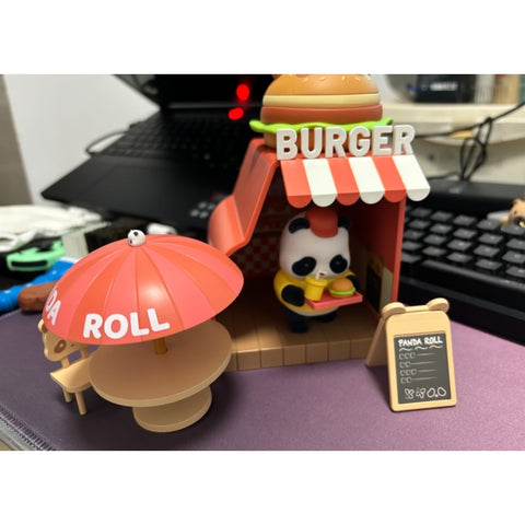 Panda Roll Shopping Street Blind Box Series: Burger Shop (Confirmed Style)