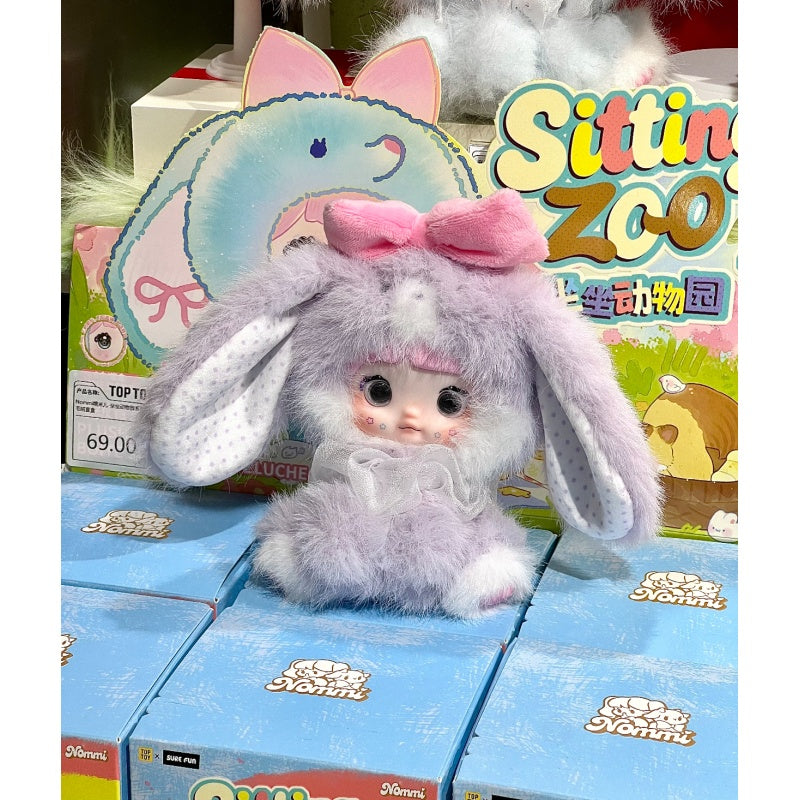 Nommi Sitting Zoo Vinyl Plush Pendant Series: Taro Paste Bunny (Confirmed Style) | TOYSEZ Data