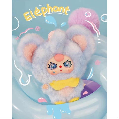 Baby Three Mini Hug Vinyl Plush Pendant Series Elephant
