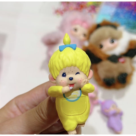 Monchhichi Hippers Colors Wink Blind Box Series: Yellow (Confirmed Style)