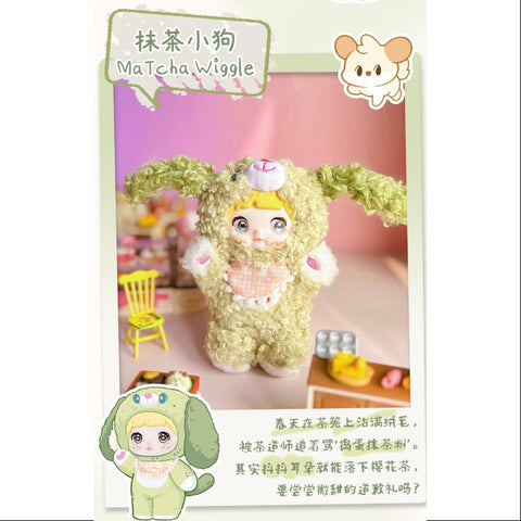 Nommi Puppy Diary Vinyl Plush Doll Series Matcha Wiggle