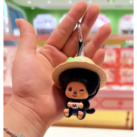 Monchhichi Mon Mon Farm Classic Coffee Plush Pendant Blind Box Series: Tea Break (Confirmed Style)