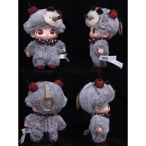 DIMOO The Secret Theatre Club Plush Doll Pendant Blind Box Series: Cherry Hoglet (Confirmed Style)
