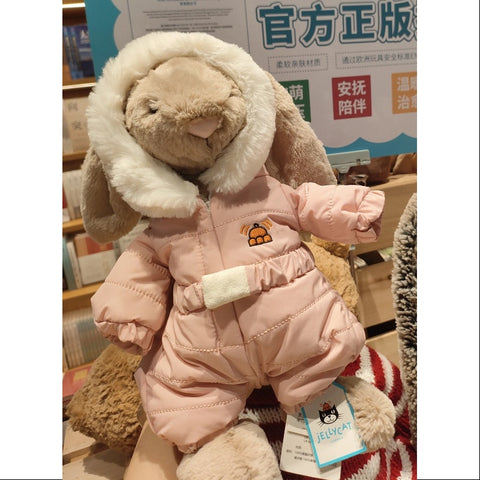 Bashful Bunny Snow Suit 2025 Jellycat Plush Doll