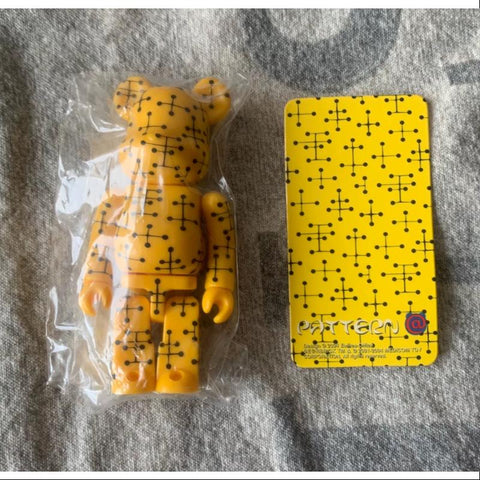 Bearbrick Series 9 PATTERN Eames Acupuncture Yellow 100%